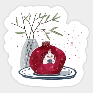 Pomegranate ghost Sticker